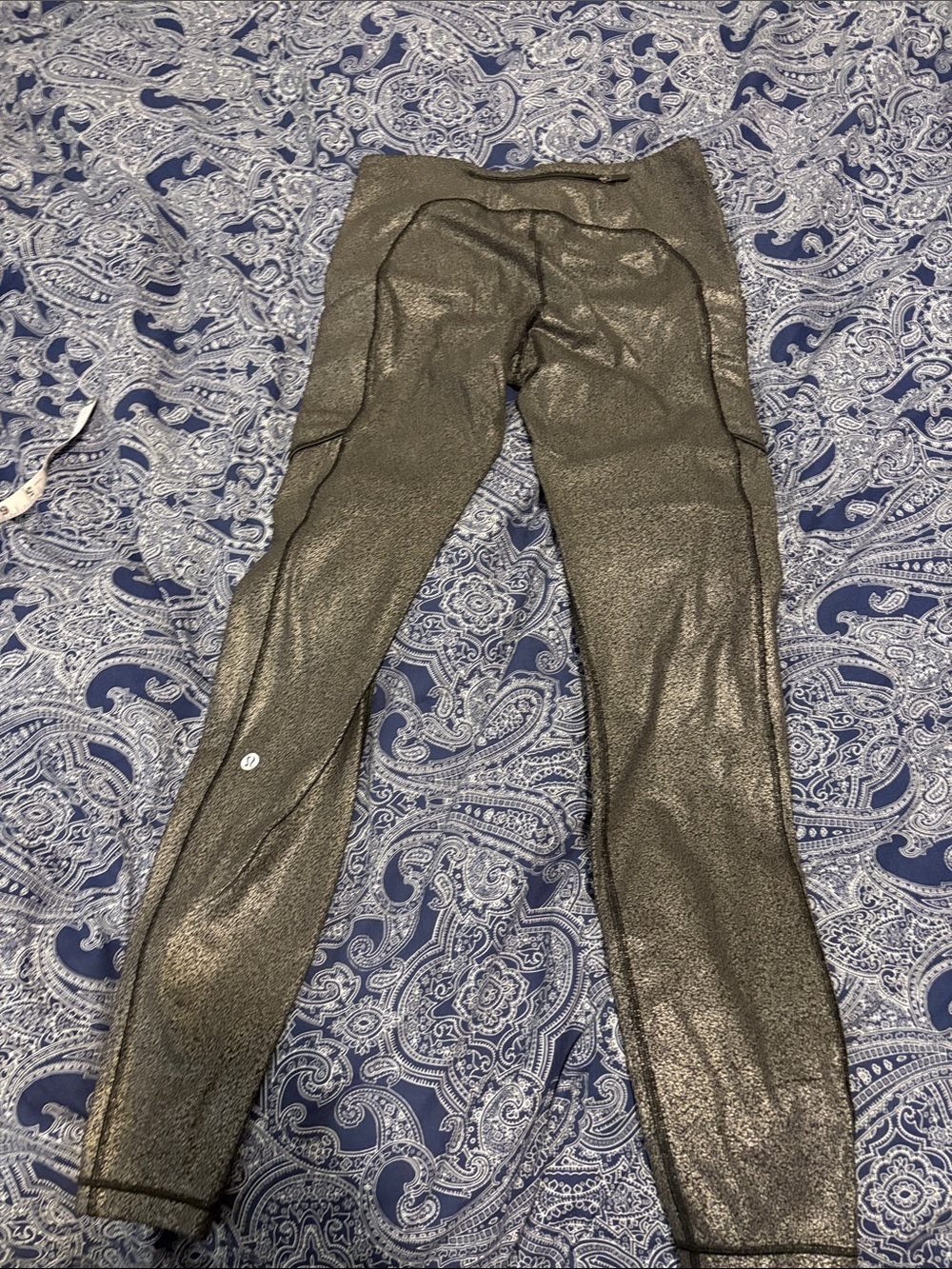lululemon athletica Metallic Black Jeggings